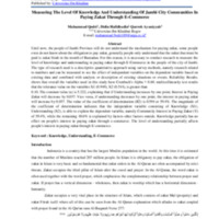 Measuring The Level Of Knowledge And Understanding Of Jambi City Communities In Paying Zakat Through E-Commerce.pdf