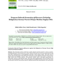 Community Dakwah Program@ Xkwavers Against the Religiosity of Korean Wavers High School Level Muslim Students.pdf