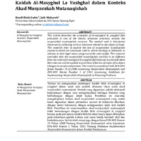 Kaidah Al Masyghul La Yushghal Dalam Konteks Akad Musyarakah Mutanaqisah.pdf