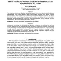 PERAN TEKNOLOGI PENDIDIKAN DALAM PENYELENGGARAAN PENDIDIKAN DAN PELATIHAN.pdf