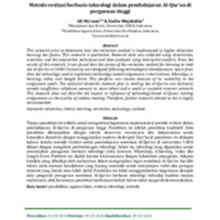 Metode resitasi berbasis teknologi dalam pembelajaran Al-Qur’an di perguruan tinggi.pdf