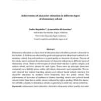 Achievement of Character Education in Different Types of Elementary School.pdf