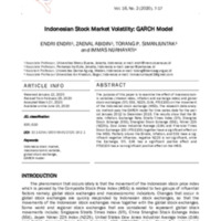 Indonesian stock market volatility GARCH model.pdf