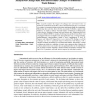 Analysis Of Change Rate And Interest Rate Changes To Indonesia’s Trade Balance.pdf
