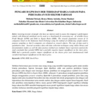 Pengaruh GPM Dan DER Terhadap Harga Saham Pada Perusahaan Sub Sektor Farmasi.pdf