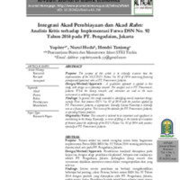 Integrasi Akad Pembiayaan dan Akad Rahn Analisis Kritis terhadap Implementasi Fatwa DSN No. 92 Tahun 2014 pada PT. Pengadaian, Jakarta.pdf