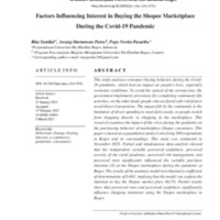 Factors influencing interest in buying the shopee marketplace during the Covid-19 pandemic.pdf