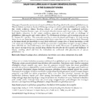 Salafiyah Curriculum at Islamic Boarding School in the Globalization Era.pdf