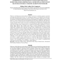 Pemberdayaan budidaya ikan hias melalui komunikasi kelompok pada komunitas pertanian ikan hias di desa Ciseeng kabupaten Bogor.pdf