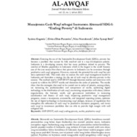 Manajemen Cash Waqf sebagai Instrumen Alternatif SDG-1 Ending Poverty di Indonesia.pdf