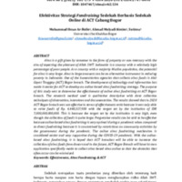 Efektivitas strategi fundraising sedekah berbasis sedekah online di ACT Cabang Bogor.pdf