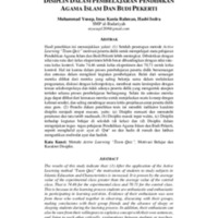 Strategi Metode Active Learning “Team Quiz” Terhadap Motivasi Belajar Dan Karakter Disiplin Dalam Pembelajaran Pendidikan Agama Islam Dan Budi Pekerti.pdf