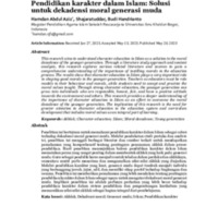 Pendidikan karakter dalam Islam Solusi untuk dekadensi moral generasi muda.pdf