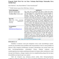 Pengaruh Model Think Pair And Share Terhadap Hasil Belajar Matematika Siswa Sekolah Dasar.pdf
