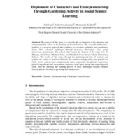 Deploment of Characters and Entrepreneurship Through Gardening Activity in Social Science Learning.pdf