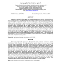 Analisis faktor-faktor yang memengaruhi pembiayaan bank syariah untuk sektor pertanian di Indonesia.pdf