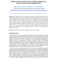 Module Development Of Gender Harmony In Islamic Education Perspective.pdf