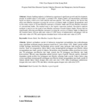 Analisis faktor-faktor yang memengaruhi nasabah non-Muslim dalam menggunakan jasa bank syariah di DKI Jakarta.pdf