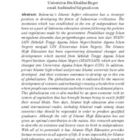 Pendidikan Tinggi Islam dan Peradaban Indonesia.pdf