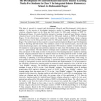 The Development Of Android-Based Interactive Islamic Learning Media For Students In Class V In Integrated Islamic Elementary School Ar-Rohmaniah Bogor.pdf