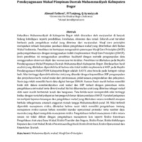 Analisis Penerapan Waqf Core Principles Pada Majelis Pendayagunaan Wakaf Pimpinan Daerah Muhammadiyah Kabupaten Bogor.pdf