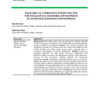 PESANTREN AS A FORMATIVE INSTITUTION FOR INTELLECTUAL AND MORAL DEVELOPMENT OF SANTRI FOR INDONESIA'S DEVELOPMENT.pdf