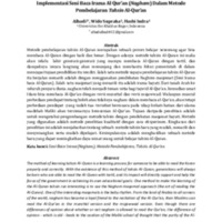 Implementasi Seni Baca Irama Al Qur’an (Nagham) Dalam Metode Pembelajaran Tahsin Al-Qur’an.pdf