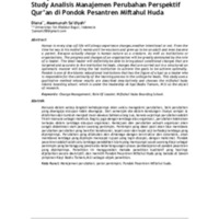 Manajemen Perubahan dalam Pendidikan Islam Study Analisis Manajemen Perubahan Perspektif Qur'an di Pondok Pesantren Miftahul Huda.pdf
