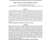 MANAJEMEN KEPEMIMPINAN DI PONDOK PESANTREN MINHAJ SHAHABAH TAMANSARI BOGOR.pdf