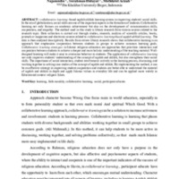 Design of Aqidah Learning System Collaborative Learning Based Morals to Improve Students' Social Skills.pdf