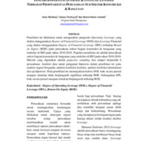 Pengaruh Operating Leverage & Financial Leverage terhadap Profitabilitas Perusahaan Sub Sektor Konstruksi & Bangunan.pdf