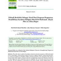 Personal Dhikr As a Result of the Student Religious Character Strengthening Program at Madrasah Aliyah Plus Az-Zikra Bogor.pdf