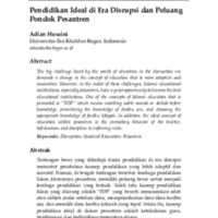 Pendidikan Ideal di Era Disrupsi dan Peluang Pondok Pesantren.pdf