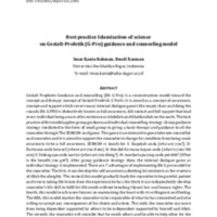Best practice Islamization of science on Gestalt-Profetik (G-Pro) guidance and counseling model.pdf