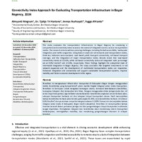 Connectivity Index Approach for Evaluating Transportation Infrastructure in Bogor Regency, 2024.pdf