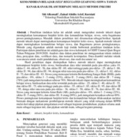 PENINGKATAN KEMAMPUAN BERPIKIR KRITIS DAN KEMANDIRIAN BELAJAR (SELF REGULATED LEARNING) SISWA TAMAN KANAK-KANAK ISLAM TERPADU MELALUI METODE INKUIRI.pdf