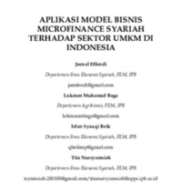 Aplikasi model bisnis microfinance syariah terhadap sektor UMKM di Indonesia.pdf