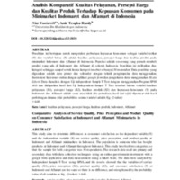 Comparative Analysis of Service Quality, Price Perception and Product Quality on Consumer Satisfaction at Indomaret and Alfamart Minimarkets in Indonesia.pdf