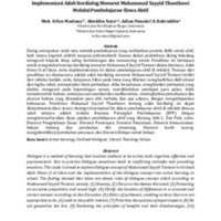 Implementasi Adab Berdialog Menurut Muhammad Sayyid Thanthawi Melalui Pembelajaran Siswa Aktif.pdf