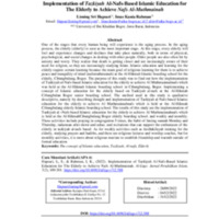 Implementation of Tazkiyah Al-Nafs Based Islamic Education for Elderly to Achieve Nafs Al-Muthmainnah.pdf