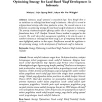 Optimizing strategy for land-based waqf development in Indonesia.pdf