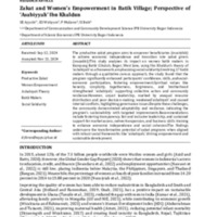 Zakat and Women’s Empowerment in Batik Village; Perspective of ‘Asabiyyah’Ibn Khaldun.pdf