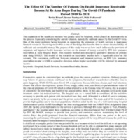 The Effect Of The Number Of Patients On Health Insurance Receivable Income At Rs Azra Bogor During The Covid-19 Pandemic Period 2019 To 2021.pdf