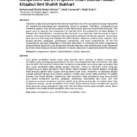 Kompetensi guru perspektif Imam Bukhari dalam Kitaabul Ilmi Shahih Bukhari.pdf