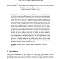 The Analysis of Multiple Channels Single Phase Queuing Model After the Merger The Case of Bank Sharia Indonesia.pdf