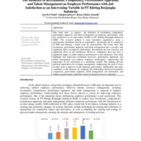 The Influence of Recruitment, Competency, Performance Appraisal, and Talent Management on Employee Performance with Job Satisfaction as an Intervening Variable in PT Kliring ….pdf