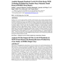 Analisis Dampak Pandemi Covid-19 & Pola Kerja WFH Terhadap Produktivitas Sumber Daya Manusia (Studi Kasus di BMKG Kota Bogor).pdf