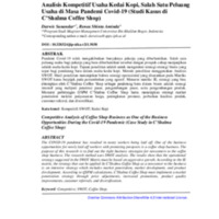 Analisis Kompetitif Usaha Kedai Kopi Sebagai Salah Satu Peluang Usaha di Masa Pandemi Covid-19 (Studi Kasus di C'Shalma Coffee Shop).pdf
