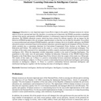 The Relationship of Intellectual Intelligence and Emotional Intelligence to Students' Learning Outcomes in Intelligence Courses.pdf
