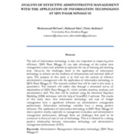 Analysis of Effective Administrative Management with the Application of Information Technology at SDN Pasar Minggu 01.pdf